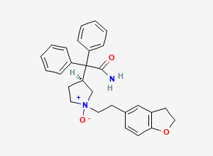 Two-dimensional chemical structure of Darifenacin N-Oxide, CAS 1391080-40-2