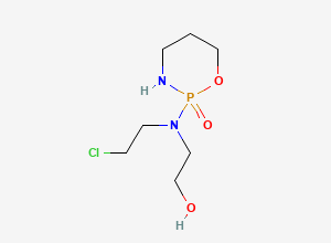 Two-dimensional chemical structure of Cyclophosphamide EP Impurity A, CAS 1797009-12-1