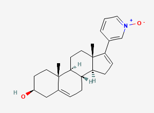 Two-dimensional chemical structure of Abiraterone N-Oxide Impurity, CAS 2378463-76-2