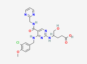 Two-dimensional chemical structure of Avanafil Metabolite M16