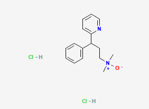 Two-dimensional chemical structure of Pheniramine N-Oxide (2HCl Salt)