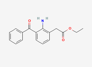 Two-dimensional chemical structure of Amfenac Ethyl Ester, CAS 61941-57-9