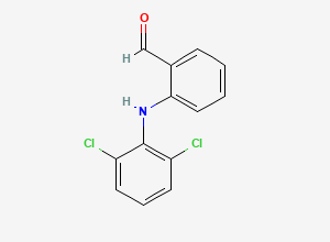 Two-dimensional chemical structure of Diclofenac EP Impurity B, CAS 22121-58-0