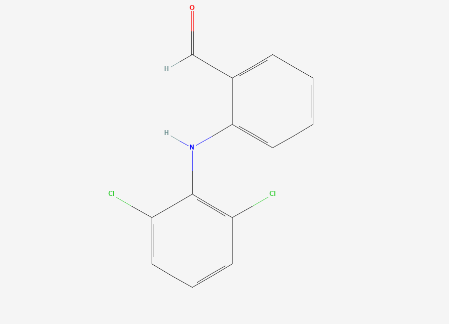 Two-dimensional chemical structure of Diclofenac EP Impurity B, CAS 22121-58-0