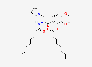 Two-dimensional chemical structure of Eliglustat O-octonyl dimer