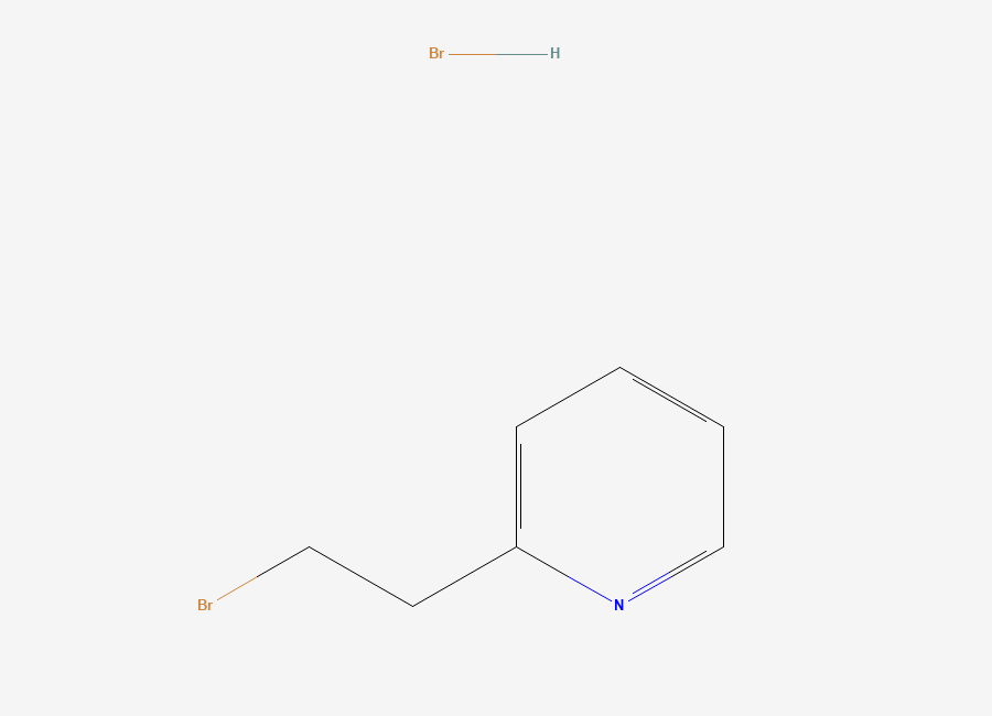 Two-dimensional chemical structure of 2-(2-Bromoethyl)pyridine hydrobromide