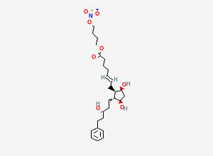 Two-dimensional chemical structure of (E)-Latanoprostene Bunod