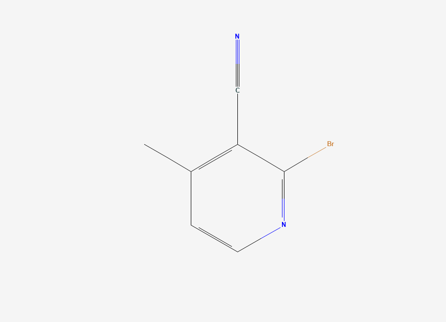 Two-dimensional chemical structure of 2-Bromo-4-methylpyridine-3-carbonitrile