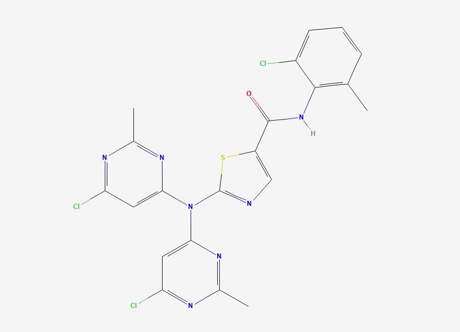 Two-dimensional chemical structure of Dasatinib Impurity I