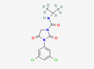 Two-dimensional chemical structure of Iprodione D7/ Isopropyl D7, CAS 2375621-20-6
