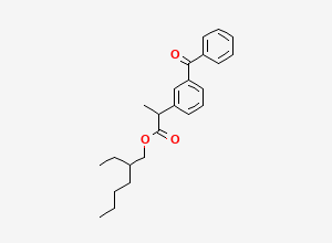 Two-dimensional chemical structure of Ketoprofen 2-Ethylhexyl Ester, CAS 2731997-93-4