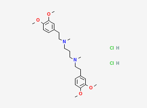 Two-dimensional chemical structure of Verapamil EP Impurity A (2HCl Salt), CAS 63434-11-7