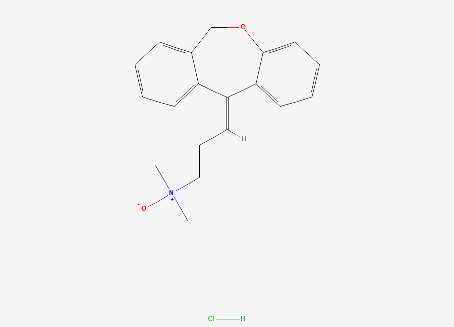 Two-dimensional chemical structure of Doxepin N-Oxide (HCl Salt), CAS 2734342-87-9