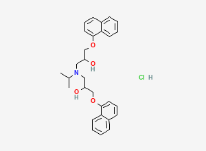 Two-dimensional chemical structure of Propranolol EP Impurity B Hydrochloride