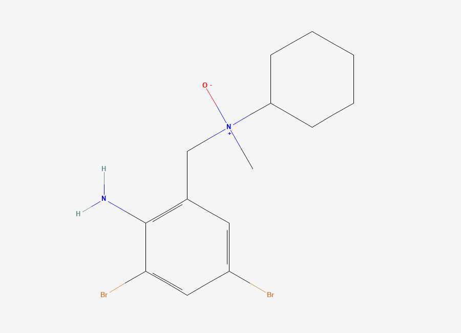 Two-dimensional chemical structure of Bromhexine N-Oxide, CAS 2724689-57-8