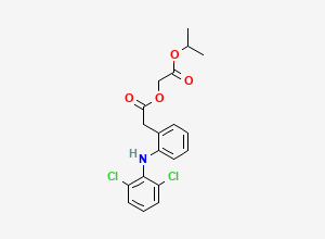 Two-dimensional chemical structure of Aceclofenac Isopropyl Ester, CAS 2514625-79-5
