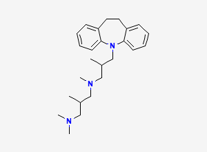 Two-dimensional chemical structure of Trimipramine N1,N,N,2-tetramethylpropane-1,3-diamine