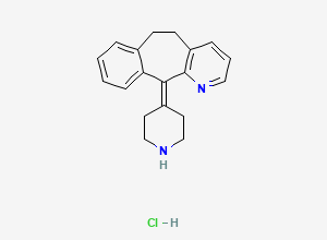 Two-dimensional chemical structure of Deschlorodesloratadine (HCl Salt), CAS 2172059-46-8