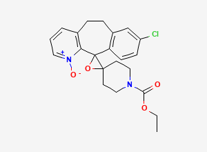 Two-dimensional chemical structure of Loratadine Epoxide N-Oxide, CAS 1432057-93-6