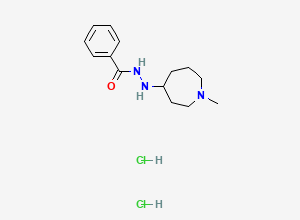 Two-dimensional chemical structure of Azelastine EP Impurity B / Azelastine Related Compound B (DiHydrochloride), CAS 2731998-18-6