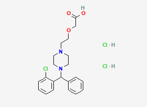 Two-dimensional chemical structure of Cetirizine EP Impurity G (2HCl salt), CAS 164726-80-1