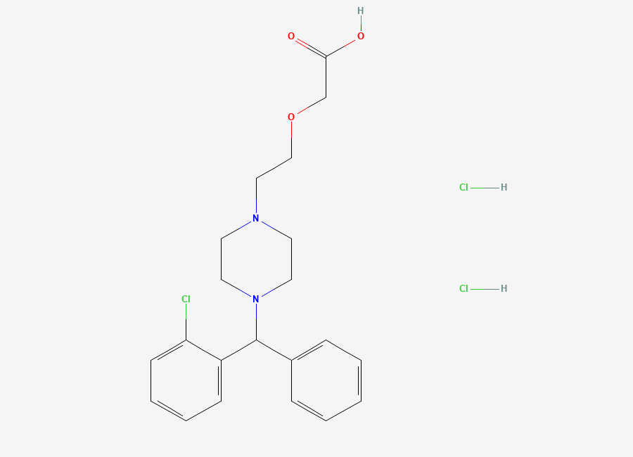 Two-dimensional chemical structure of Cetirizine EP Impurity G (2HCl salt), CAS 164726-80-1