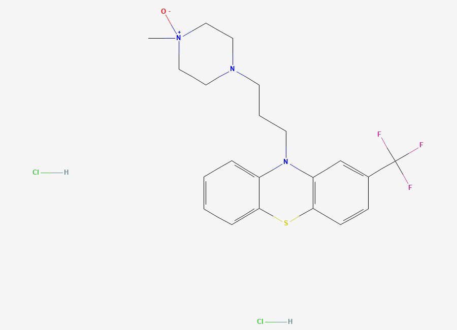 Two-dimensional chemical structure of Trifluoperazine N4-Oxide (2HCl Salt), CAS 2724726-63-8