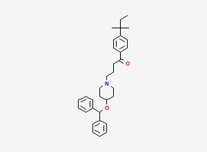 Two-dimensional chemical structure of Ebastine EP Impurity E, CAS 1312211-93-0