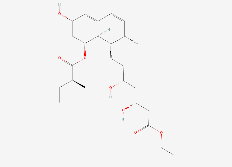 Two-dimensional chemical structure of Pravastatin Ethyl Ester, CAS 2727065-87-2