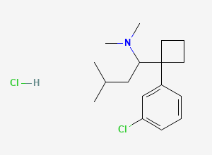 Two-dimensional chemical structure of Sibutramine Related Compound B (HCl Salt)