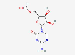 Two-dimensional chemical structure of 5'-O-Formylazacitidine