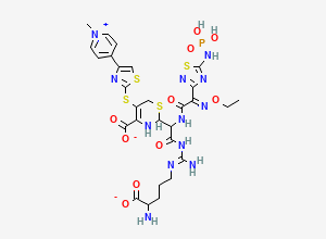 Two-dimensional chemical structure of Ceftaroline Fosamil Impurity 10