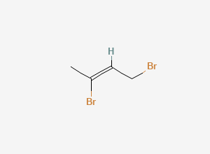 Two-dimensional chemical structure of (2Z)-1,3-Dibromo-2-butene, CAS 86365-84-6