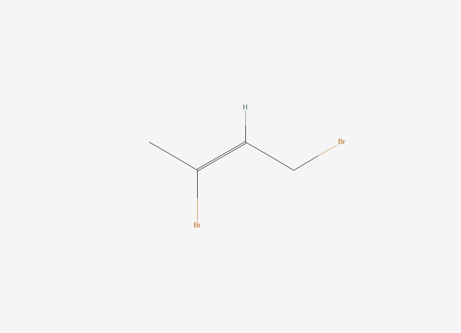 Two-dimensional chemical structure of (2Z)-1,3-Dibromo-2-butene, CAS 86365-84-6