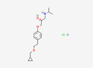Two-dimensional chemical structure of (R)-betaxolol hydrochloride