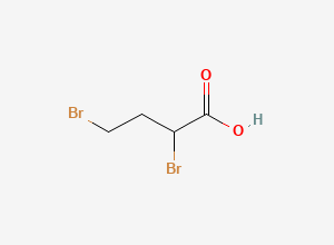 Two-dimensional chemical structure of 2,4-Dibromobutanoic acid