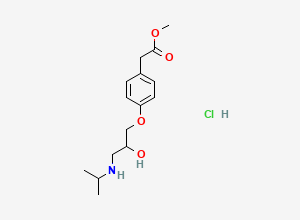 Two-dimensional chemical structure of Metoprolol Acid Methyl Ester Hydrochloride