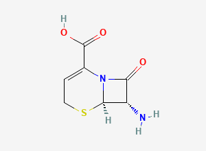 Two-dimensional chemical structure of (6R,7S)-7-Amino-8-oxo-5-thia-1-azabicyclo[4.2.0]oct-2-ene-2-carboxylic acid, CAS 1932625-97-2