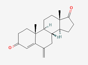Two-dimensional chemical structure of Exemestane EP Impurity E / Exemestane Related Compound A, CAS 19457-55-7