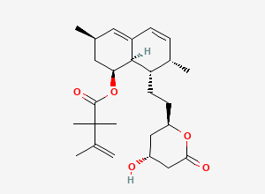 Two-dimensional chemical structure of 3-Methylene Simvastatin Impurity, CAS 79902-62-8