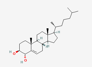 Two-dimensional chemical structure of 4a-Hydroxycholesterol, CAS 34310-86-6