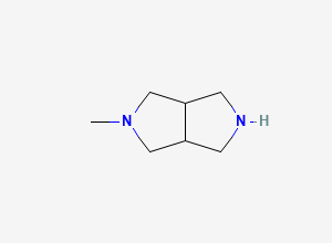 Two-dimensional chemical structure of 2-Methyloctahydropyrrolo(3,4-c)pyrrole