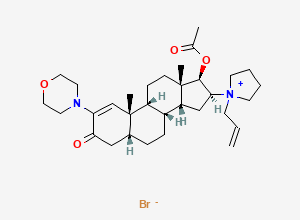 Two-dimensional chemical structure of 1,2-Dehydro-3-oxo Rocuronium Bromide