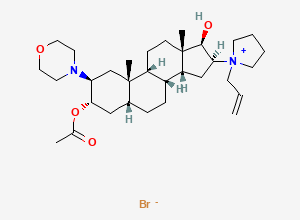 Two-dimensional chemical structure of Rocuronium Bromide EP Impurity D Bromide