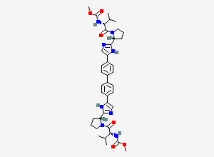 Two-dimensional chemical structure of Daclatasvir RRRR-Isomer, CAS 1417333-58-4