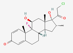 Two-dimensional chemical structure of 16-epi-Clobetasol