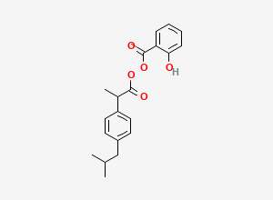 Two-dimensional chemical structure of Ibuprofen Salicylate