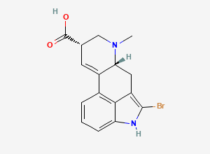 Two-dimensional chemical structure of 2-Bromo-isolysergic acid