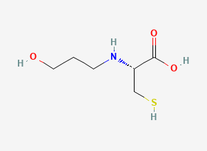 Two-dimensional chemical structure of 3-Hydroxypropylcysteine