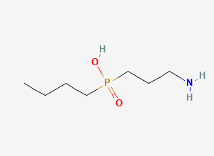 Two-dimensional chemical structure of (3-Aminopropyl)(n-butyl)phosphinic acid